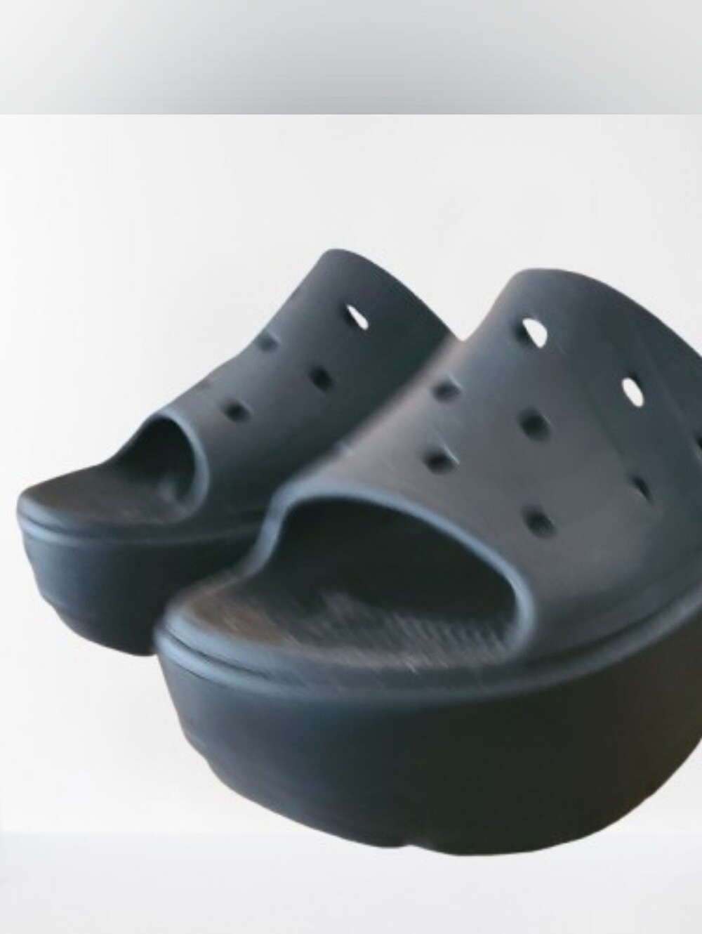 Crocs Unisex Adult Stomp Slides Platform Sandals Black - Picture 6 of 11